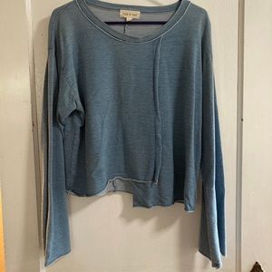 Cloth and Stone Lightweight asymmetrical sweatshirt